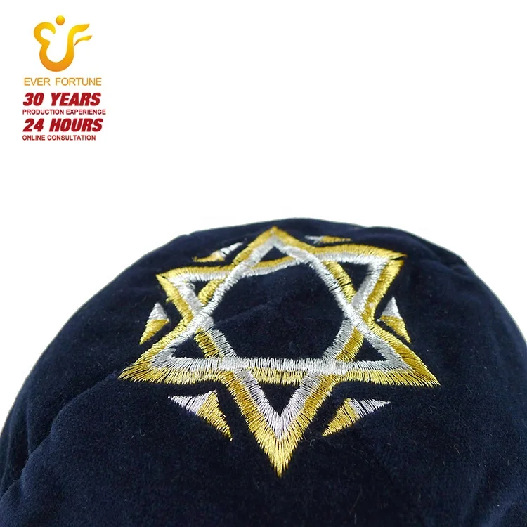 Various style velvet kippah knitted handwork kipa Jewish kippot crocheted  kippah