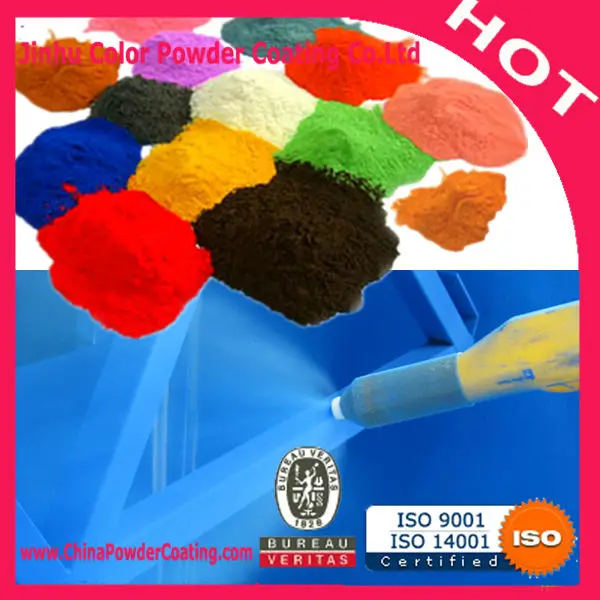 электростатического эпоксидной полиэфирной порошковой краской цвета