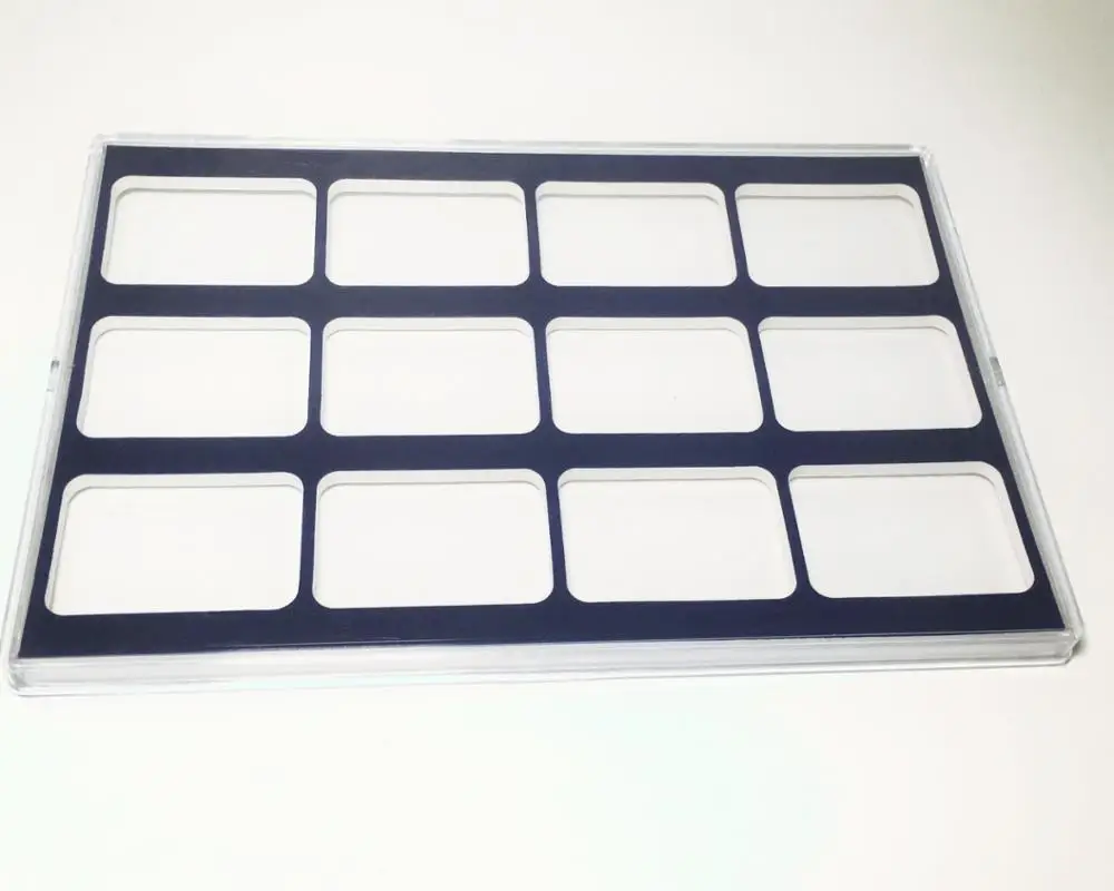 rectangle display box use to collect  coin slab/plastic holder/collection box