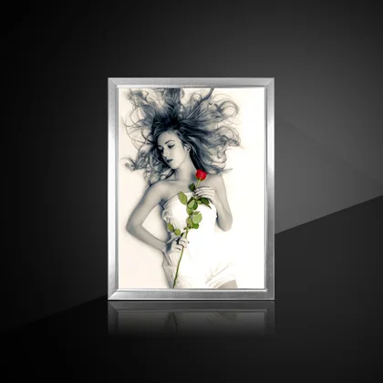 
High Quality Super Slim Snap CE ROHS aluminum frame advertising light box 