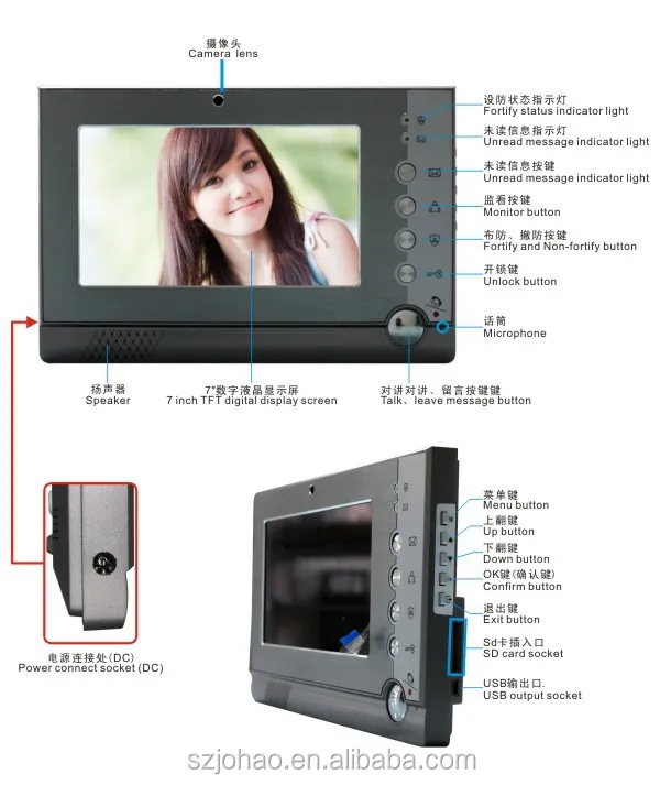 Shenzhen factory ACTOP Smart Door Bell with camera video door phone for villa