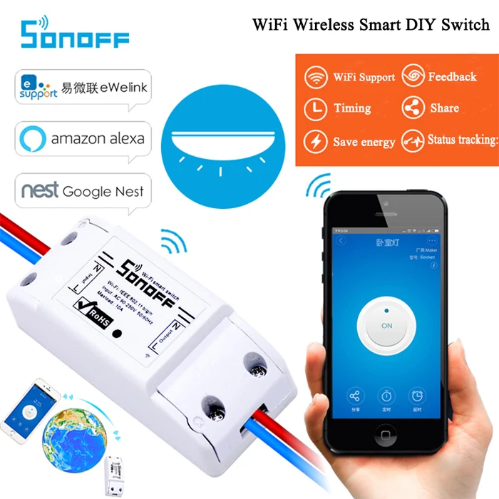 
Factory direct sale wifi smart switch sonoff basic switch 