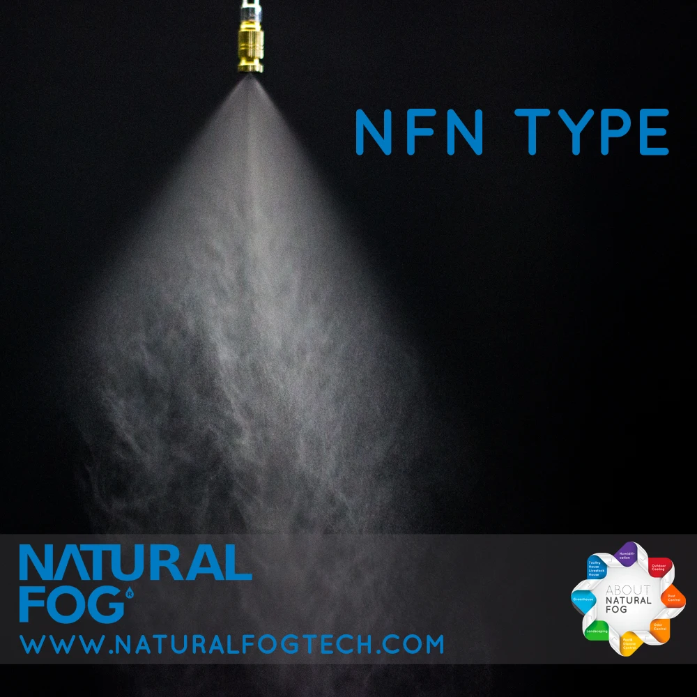 Taiwan Natural Fog Drip Free Misting Fan Patio Cooling Brass Mist Nozzle