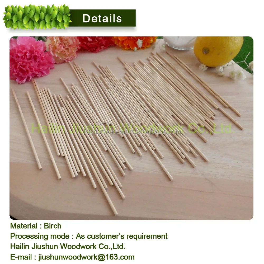 
Best Selling round wood stick / wooden skewer 