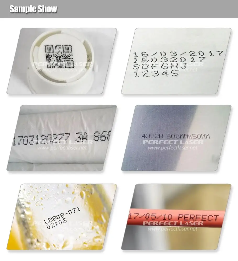 Perfect Laser Automatic Industrial For Labels Nylon ABS PVC Plastic Date On Bag Bottle Package Inkjet Printer Printing Machine