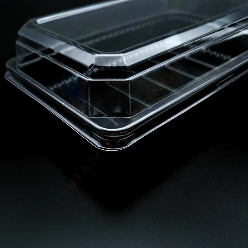 Elegant deli food container biodegradable PP/PGM sushi tray packaging