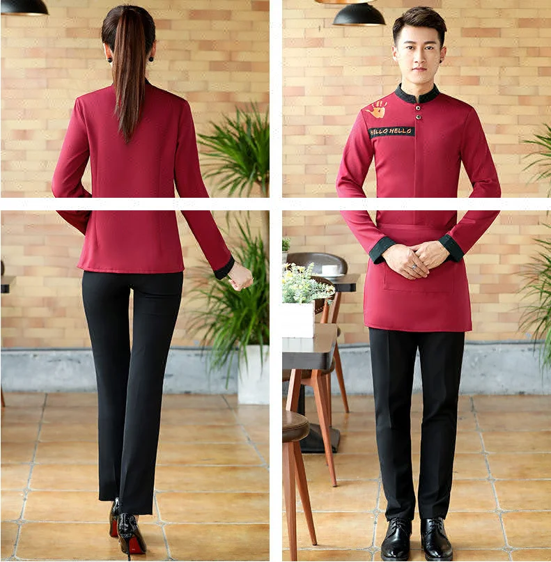 
Formal bar uniform for waitress and waiter 