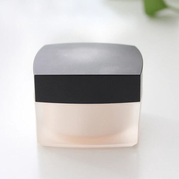
5g 15g 30g 50g square colorful cream cap jar cosmetic packaging containers glass cosmetic cream container matt black container 