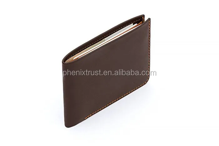 Custom logo embossed wholesale men leather pocket branded wallet for men