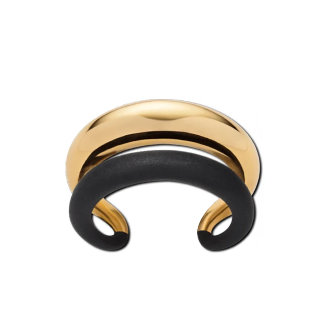 
Top quality stainless steel ring silver brushed center mens jewelry ring 