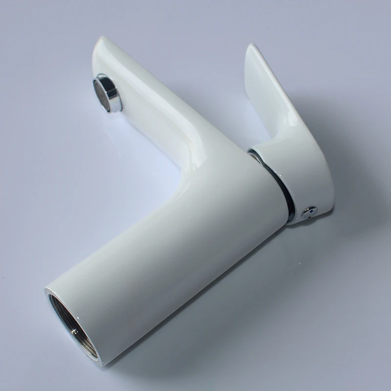 Spark factory bathroom white wash basin mixer taps