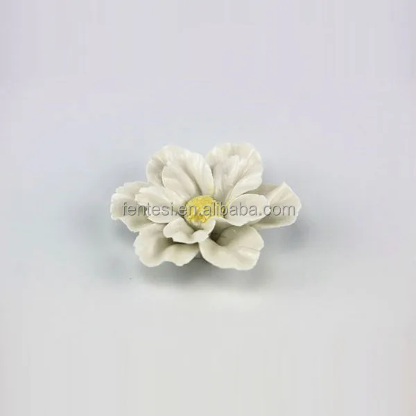 Mini Porcelain Flowers, Ceramic Lotus Flower