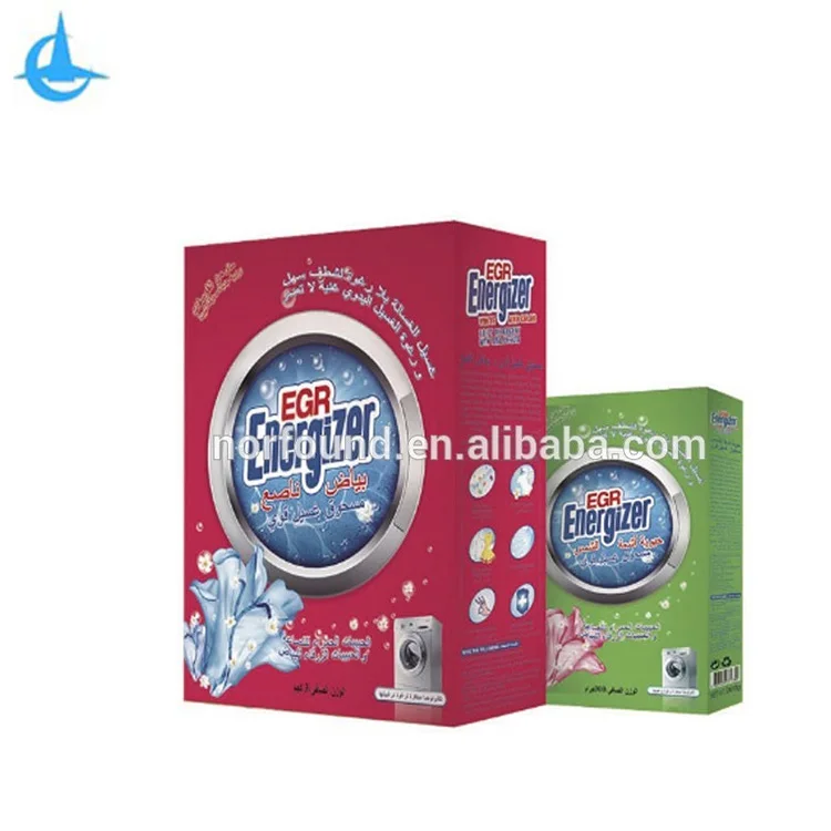 New Formula Good Smell Paper Box Detergent Powder