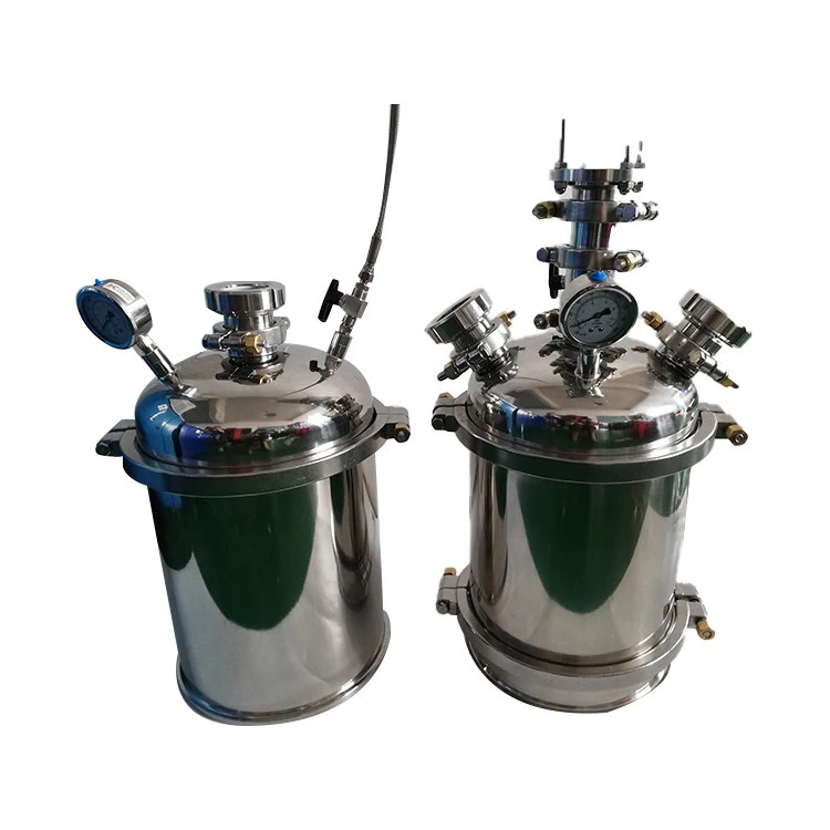Stainless Steel  Sanitary BHO  Extractor Industrial Hydrocarbon Extraction System 2.5LB 3lb Loop extractor