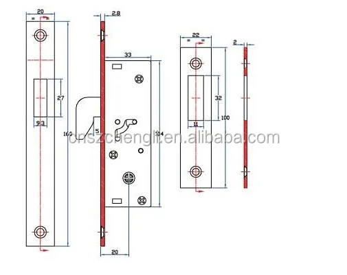 SLIDING DOOR HOOK LOCK 1684
