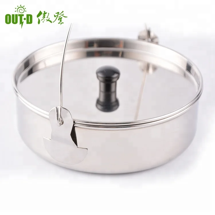 
Stainless steel camping cookware mess kit 