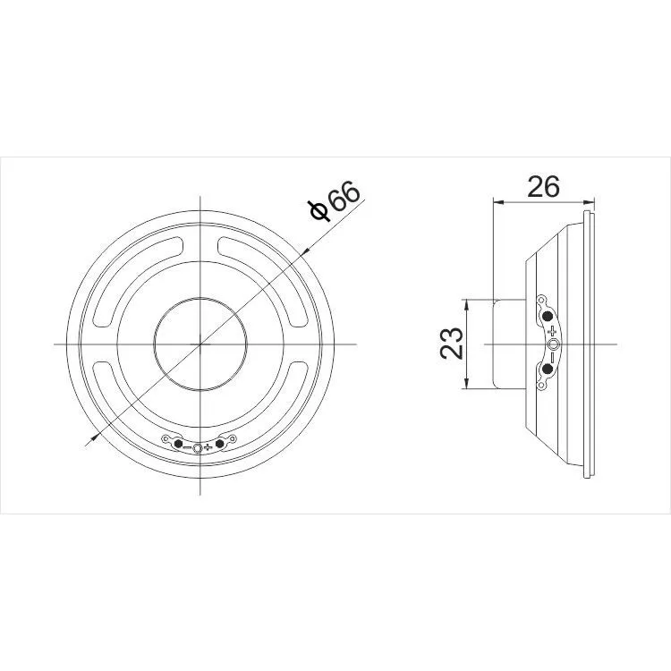 2023  new gadgets 66mm 4ohm 5watt  full range multimedia speaker system driver