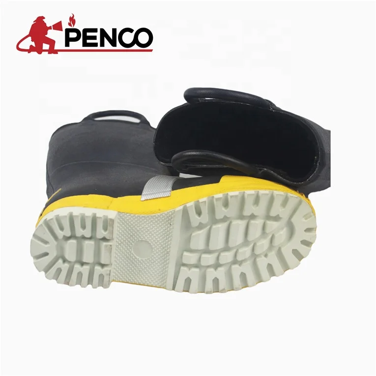 structural firefighting boots with china supplier cheap rubber boots for fire fighter fireman boots