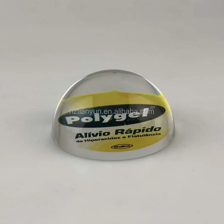 
Color glass half ball / glass half sphere / clear half ball 