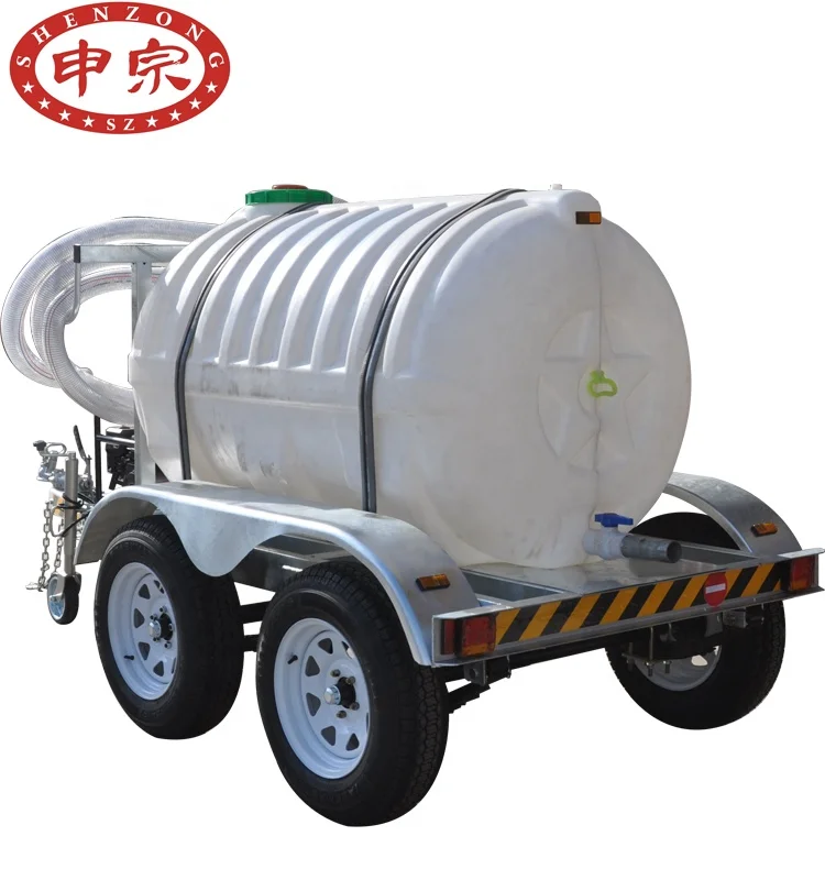 hot sale 2000L plastic water tanker trailer water bowser for sale