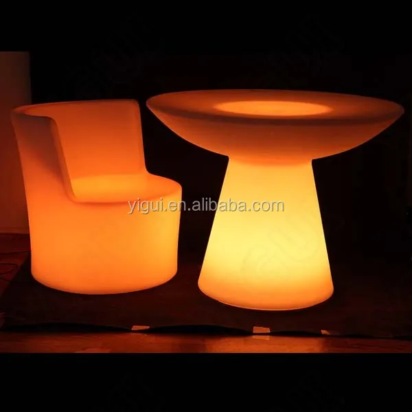 led lounge furniture, bar and lounge table for event