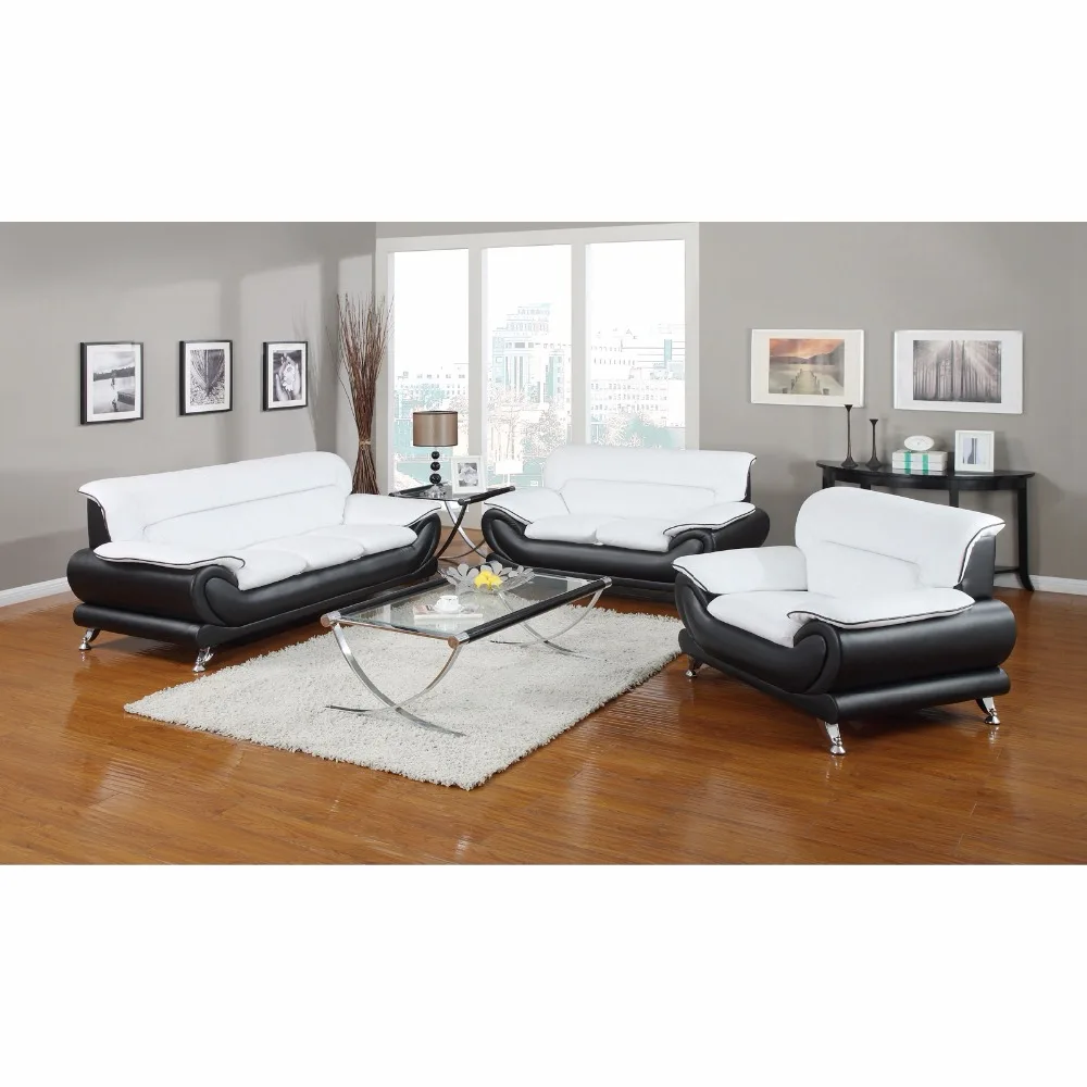 Most elegant furniture modern leather sofa European style living room sofa set furniture