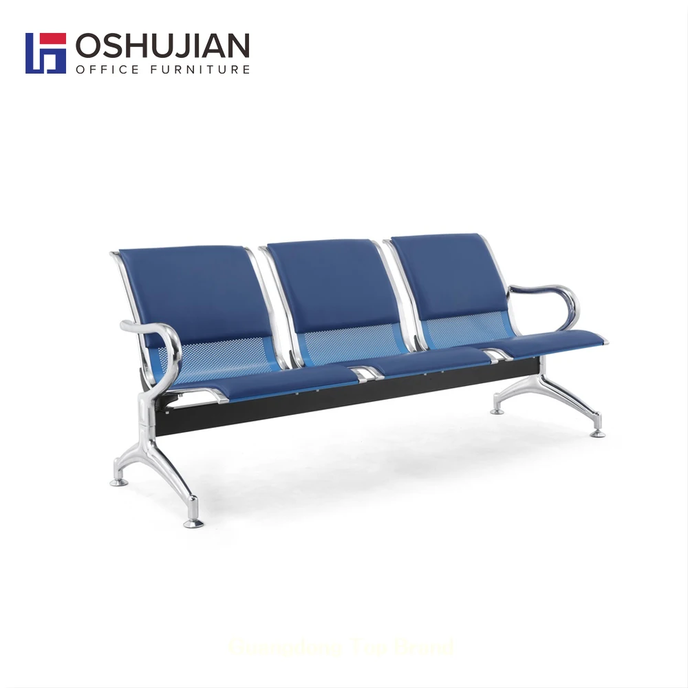 Hot sale airport leather metal waiting chair public waiting room chairs