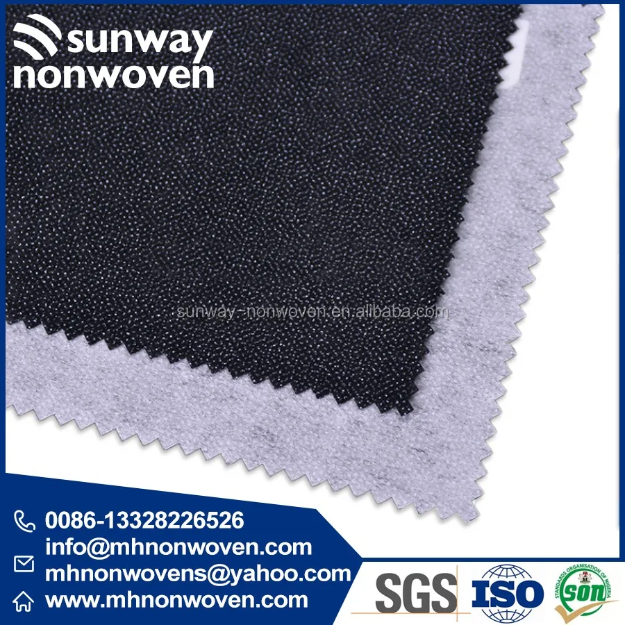 Gum Stay Interfacing Fabric Nonwoven Fusible Interlining 1025hf