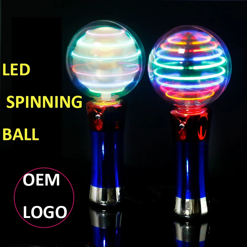 LED Flashing Spinning Wand Ball Stick for Amusement Park Toys  2019 Christmas Party Supply New Product LED Spinning Ball Stick