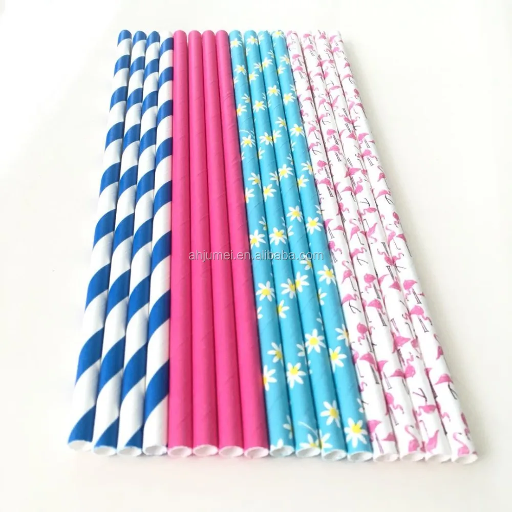 Праздничные украшения, биоразлагаемые бумажные соломинки, Рождественская бумажная соломинка