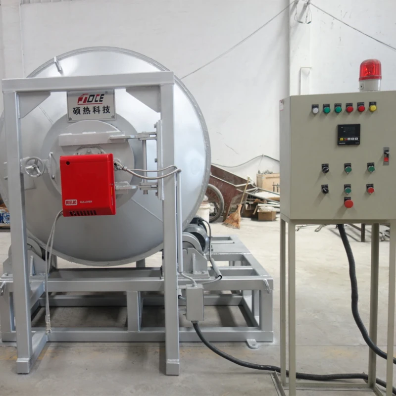 Natural Gas or Liquefied Petroleum Gas or Diesel Oil Rotary Melting Furnace