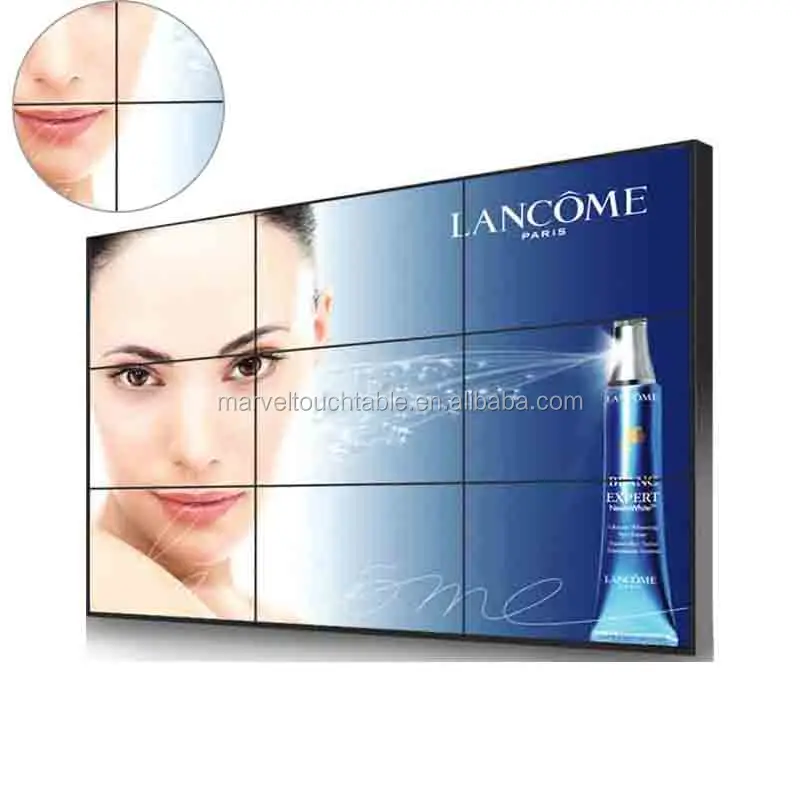 
indoor lcd video wall display 2k 4k multi panel tv mount UHD FHD 1080p huge big advertising controller full color screen panel 