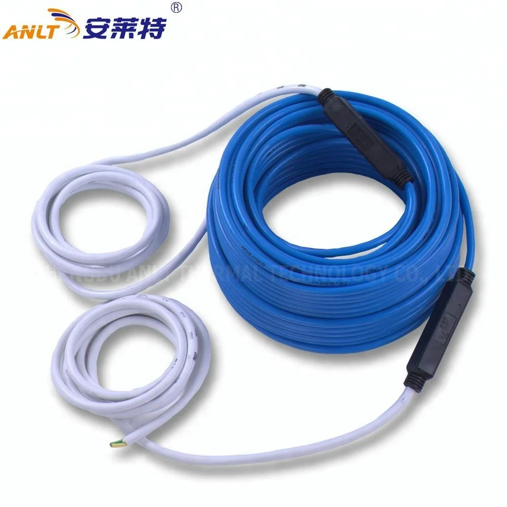 silicone rubber/pvc twin conductor heating cable/wire