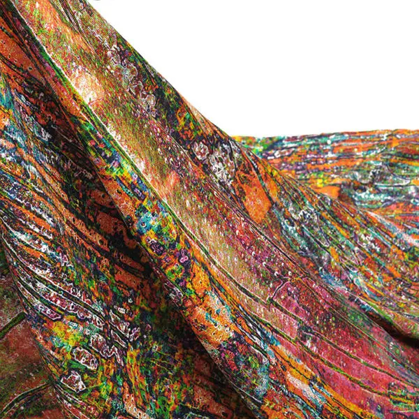 Индивидуальный дизайн цифровой печати, жоржет атласная шелковая ткань для платья