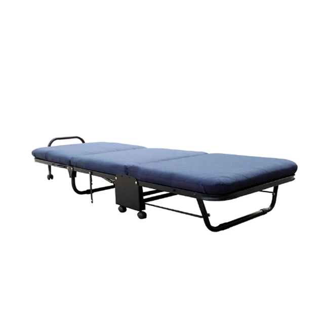 Мебель для дома, портативная компактная металлическая раскладная кровать с матрасом