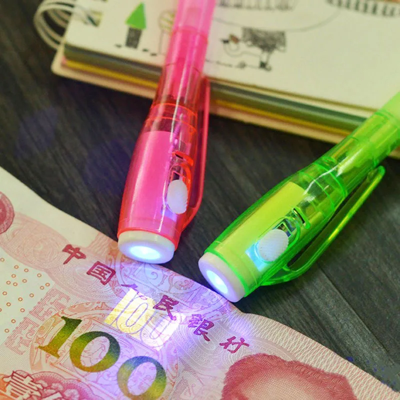 Канцелярские товары, креативная Волшебная УФ-легкая ручка, невидимая чернильная ручка, забавная маркерная ручка