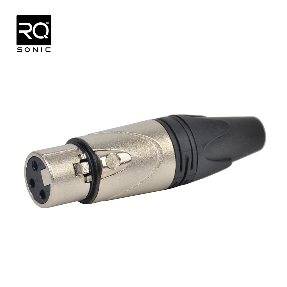 RQSONIC XLR197 Accuracy Pro Audio Hot Sale Professional 3 Pin Female RQ Plug XLR Connector RJ45