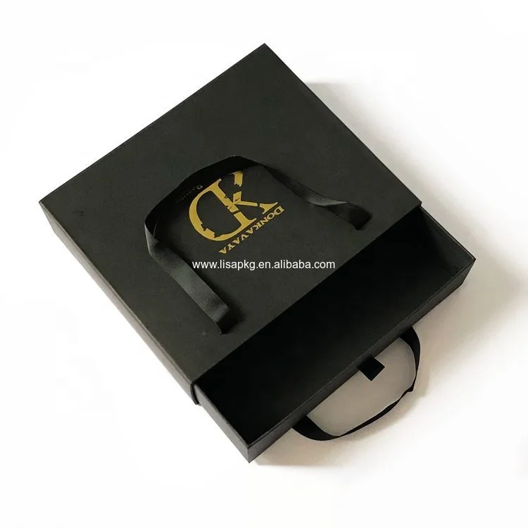 Custom Logo Extension Hair Packaging Drawer Box For 4 Bundles Of Hair Packaging