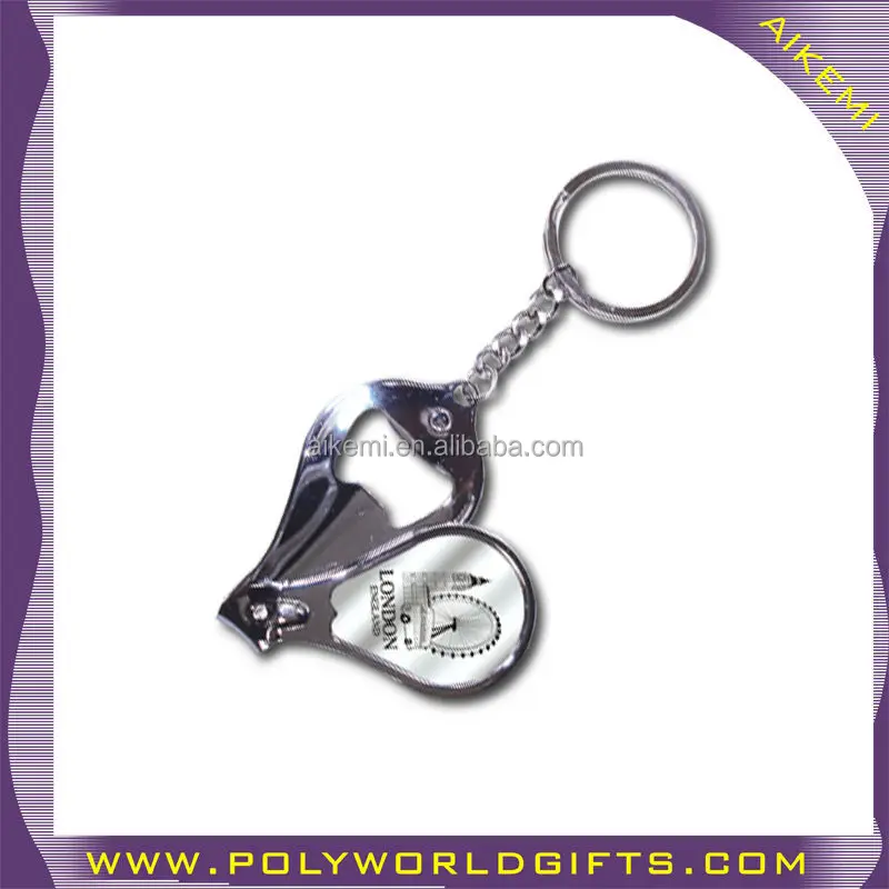 top quality country name custom laser metal nail cutter key chain,metal nail cutter,alloy metal nail cutter souvenir