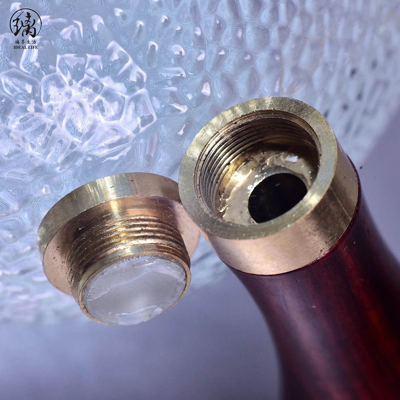 High Borosilicate Glass Tea Pot Top Quality Tea Maker With Wood Handle