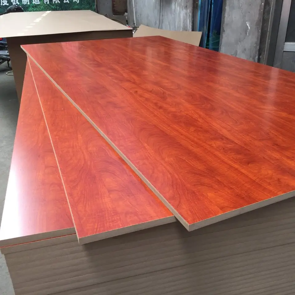 18mm thick mdf board/white laminated melamine mdf board/wood poster board laminate