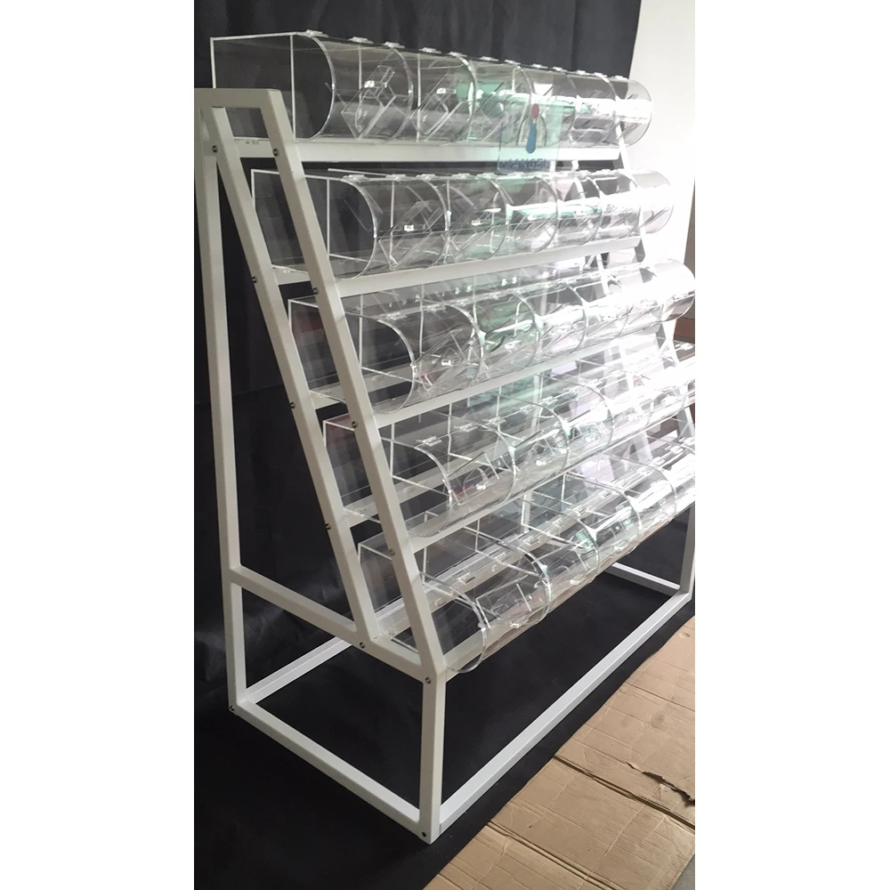 Iangel Customized 5 Tier Candy Rack For Cotton Candy Acrylic Candy