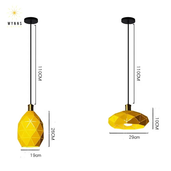 Macaron Modern Chandelier Ceiling Light Colorful LED Pendant Lighting Simple Suspension Large Iron Lamp Bar Low Price