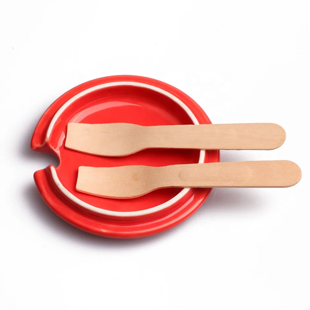 Single Use Wood Flat Spoon&Spatula For Tea Spoon