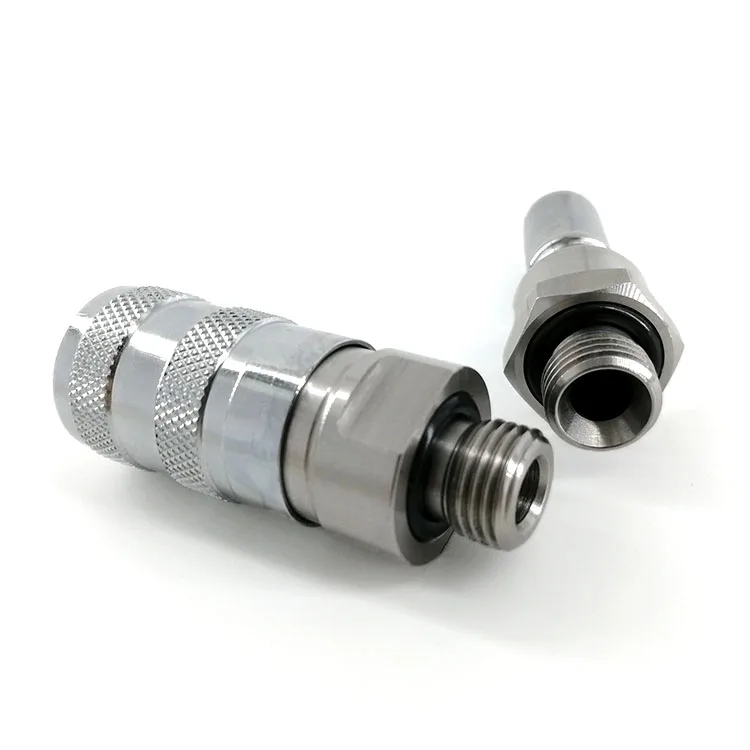 hydraulic flat quick connect quick release coupling quick coupler set