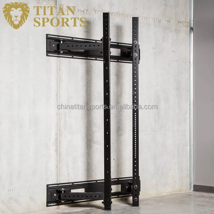 Durable Fold Back Wall Mount Rack For Home and Gym Use