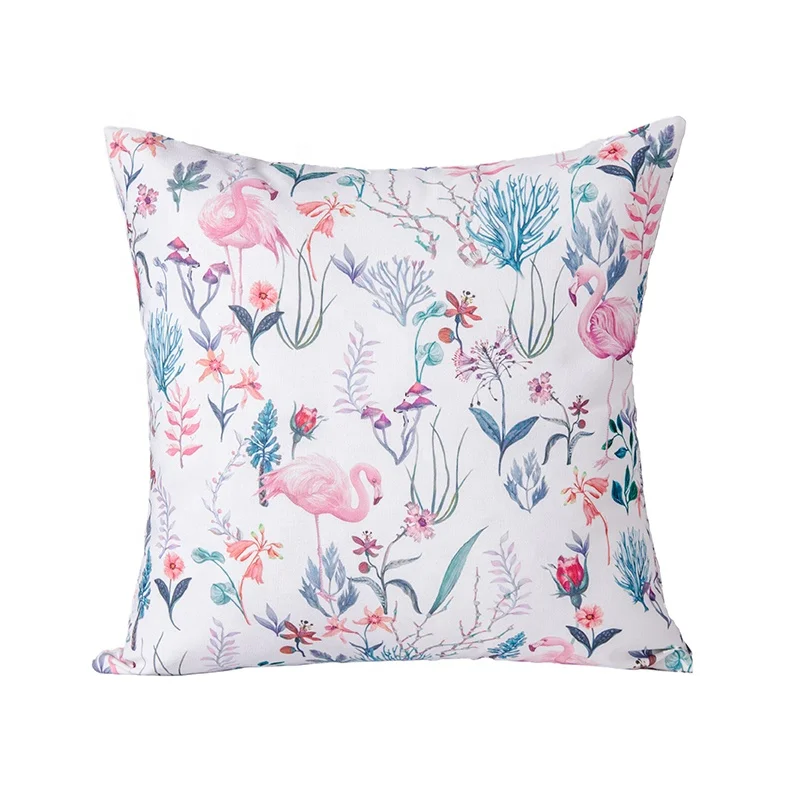 Monad Luxury Home Decorative American Style Eco-friendly Digital Print Designs Floral Throw Pillow Cushion Cover