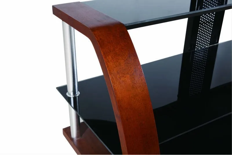 wood outdoor used high end universal plasma lcd tv pole stand/mueble de tv