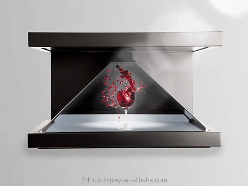 Hologram Machine 3D Box Holographic Pyramid Advertising Showcase