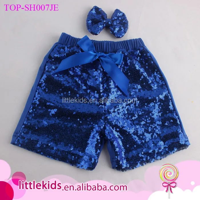 Shiny Summer Bow Sequin Shorts Little Girls Sparkling Shorts Wholesale Newborn Baby Sequin Shorts